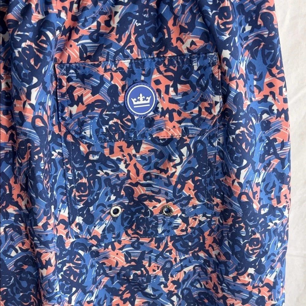 Peter Millar Seaside Turtle Tide Men's Lined Swim Shorts - XL